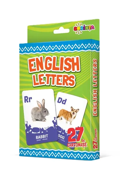 27 de cartonase. English letters