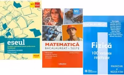 Pachet Bacalaureat 2026. Eseul. Pregatire individuala pentru proba scrisa, Matematica M2 Tehnologic. Teste si Fizica 100 variante rezolvate - Liliana Paicu, Daniela Stoica, Doru Badiu