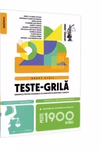 Teste-grila, minispete pentru examenele de admitere in profesiile juridice. Drept civil. 2022 Editia a IX-a, revazuta si adaugita