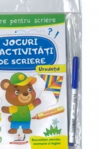 Jocuri si activitati de scriere. Ursuletul. Pregatire pentru scriere