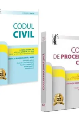 Pachet Codul civil si Codul de procedura civila Ianuarie 2026. Editii tiparite pe hartie alba