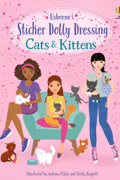Sticker Dolly Dressing - Cats and Kittens