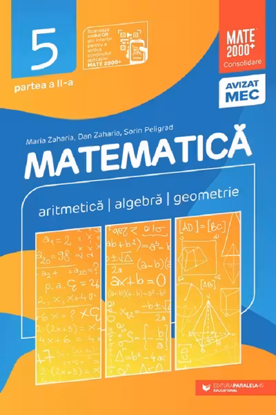 Matematica. Consolidare clasa a V-a (Aritmetica, algebra, geometrie) - Partea II (2025 - 2026)