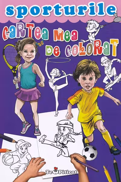 Cartea mea de colorat: Sporturile