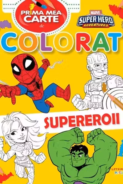 Prima mea carte de colorat - Supereroii