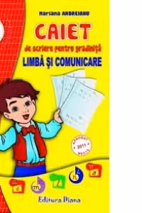 Pachet personalizat pentru finalul anului scolar: Caiet de scriere pentru gradinita si clasa pregatitoare, Limba si comunicare + medalie
