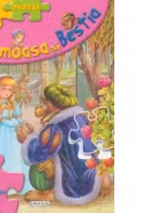 Abti Puzzle - Frumoasa si Bestia (cu 40 de abtibilduri in forma de puzzle)