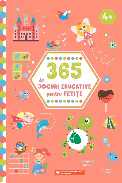 365 de jocuri educative pentru fetite 4+