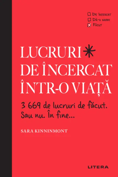 LUCRURI DE INCERCAT INTR-O VIATA. 3669 de lucruri