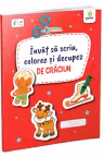Invat sa scriu, colorez si decupez de Craciun