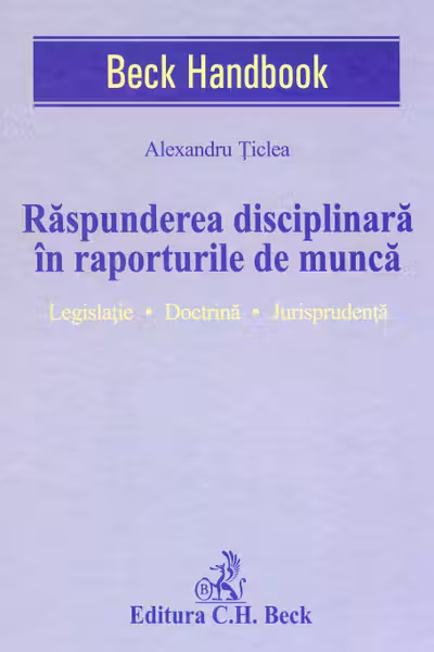 Răspunderea disciplinară în raporturile de muncă