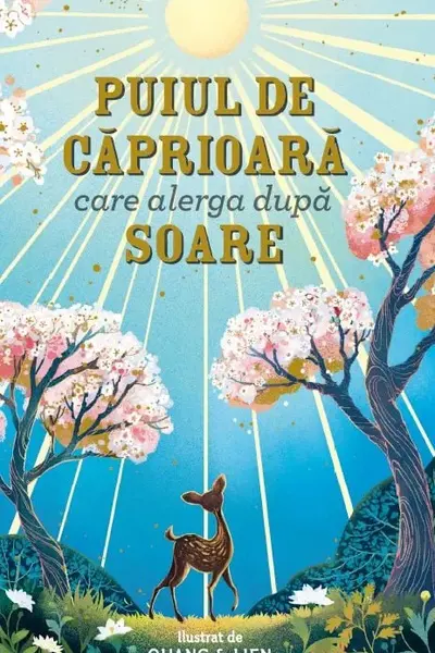 Puiul de caprioara care alearga dupa soare