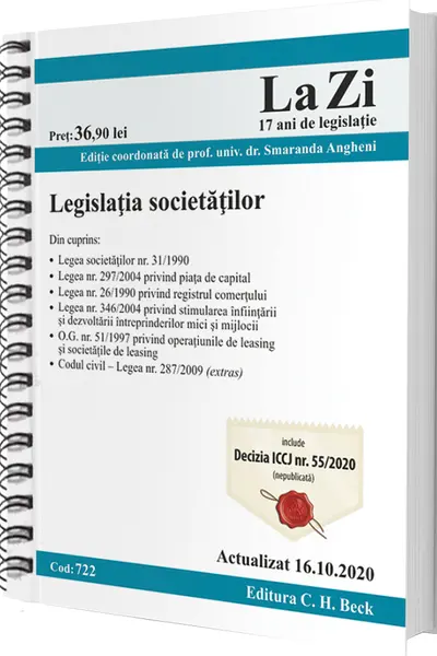 Legislația societăților Act.16.10.2020