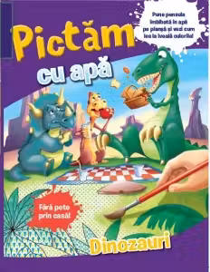 Pictam cu apa. Dinozauri