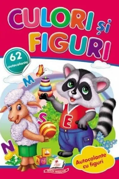 Activitati distractive Culori si figuri. 62 autocolante