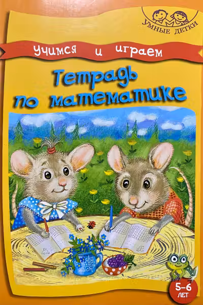 Умные детки. Учимся и играем 5-6 лет. Тетрадь по математике