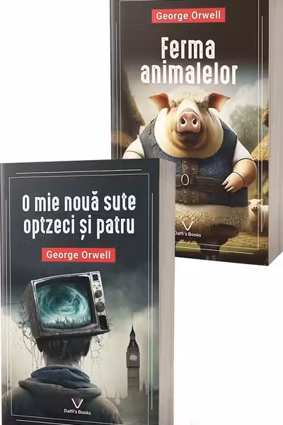 Pachet 2 cărți: Ferma animalelor + O mie nouă sute optzeci și patru