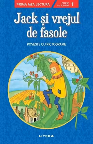 JACK SI VREJUL DE FASOLE. Poveste cu pictograme. Nivelul 1