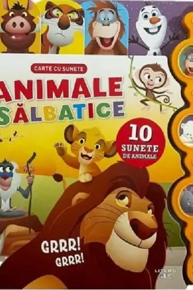 Animale salbatice. Carte interactiva cu sunete