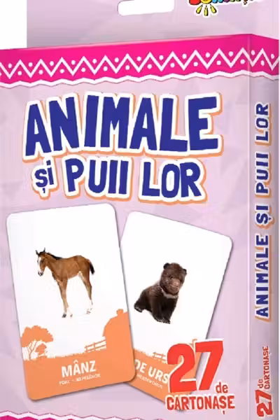 27 de cartonase. Animale si puii lor