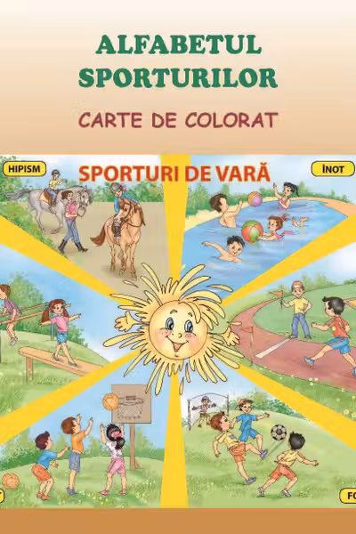 Alfabetul sporturilor. Carte de colorat