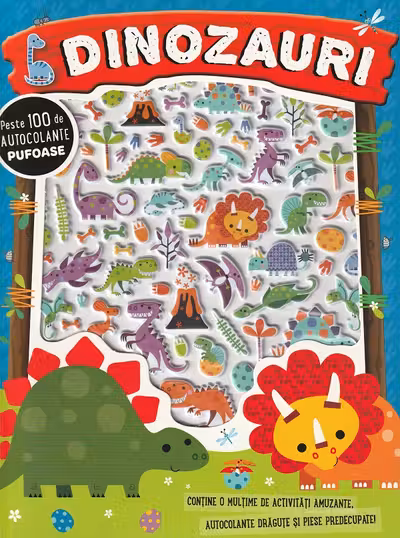 Dinozauri. Autocolante pufoase
