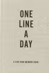 Canvas One Line A Day: A Five-Year Memory Book