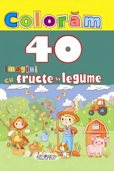 Colorăm 40 de imagini cu fructe și legume