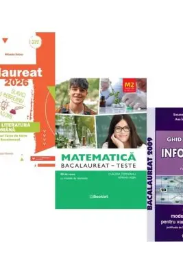 Pachet Bacalaureat 2026. Limba si literatura romana, Matematica M2 Profil Stiinte ale naturii. Teste si Informatica. Ghid de pregatire clasele 11-12 intensiv Pascal C/C++ - Mihaela Dobos, Claudia Temneanu, Susana Galatean