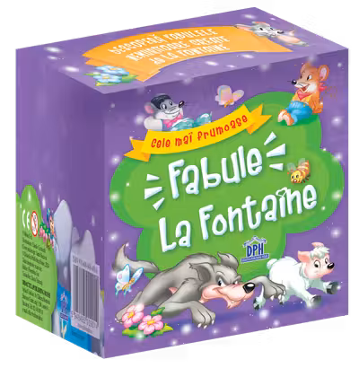 Set de 5 carticele - Cele mai frumoase fabule - La Fontaine
