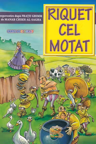Riquet cel moțat. Carte de colorat