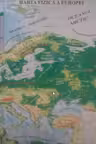 Harta fizică a Europei + Harta politică a Europei 1:20.000.000/1:22.000.000