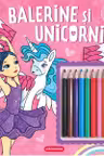 Balerine si unicorni - Carte de colorat
