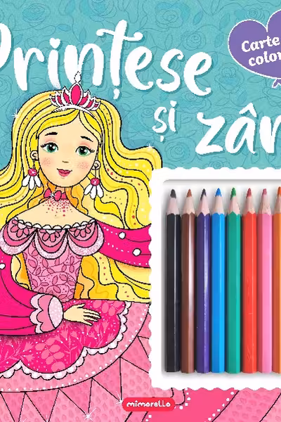 Printese si zane - Carte de colorat