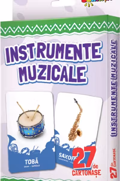 27 de cartonase. Instrumente muzicale