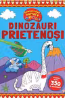 Coloreaza dupa numere. Dinozauri prietenosi