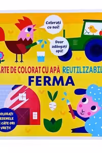 Ferma carte de colorat cu apa