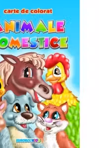 Animale domestice - carte de colorat (format B5)