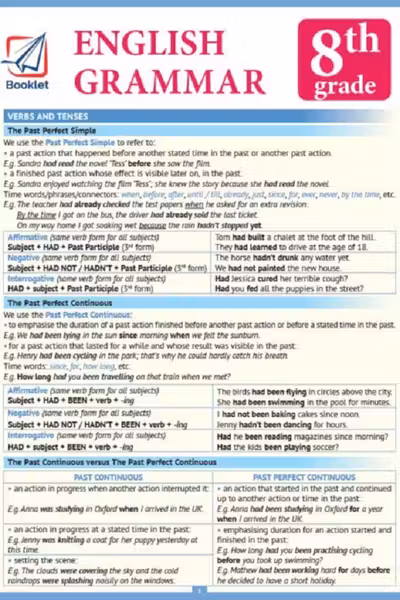 Pliant English Grammar 8th grade
