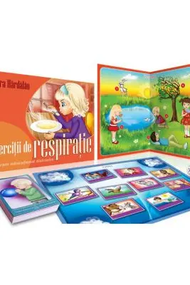 Exercitii de respiratie. Program educational distractiv, kit logopedic