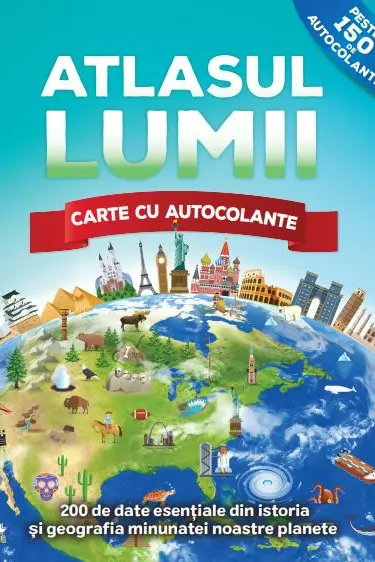Atlasul lumii. Carte de autocolante