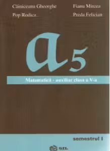 Matematica - Auxiliar pentru clasa a V-a (semestrul I)