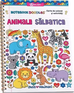 Animale salbatice. Carte de colorat si activitati