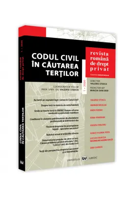 Revista Romana de Drept Privat nr. 1/2020. Codul Civil in cautarea tertilor