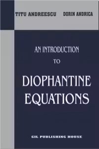An introduction to diophantine equations