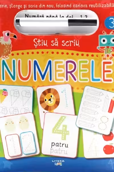 STIU SA SCRIU. NUMERELE. Scrie sterge si scrie din nou folosind carioca reutilizabila!