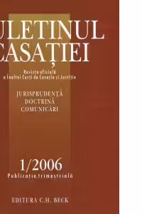 Buletinul Casatiei, Nr. 1/2006
