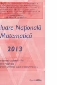 Evaluare Nationala Matematica 2013