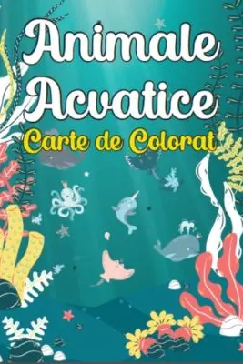 Animale Acvatice. Carte de colorat