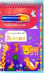Animale - Carte de colorat cu apa